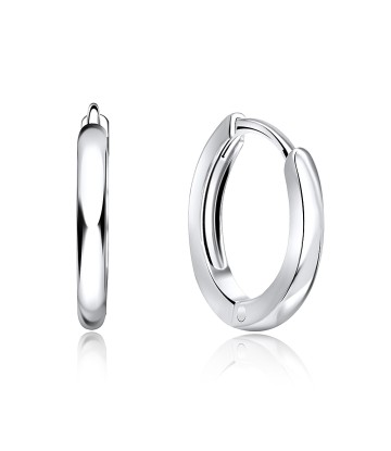 Silver Plan Huggie Earrings HO-1845